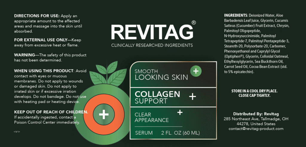 Revitag Serum Label